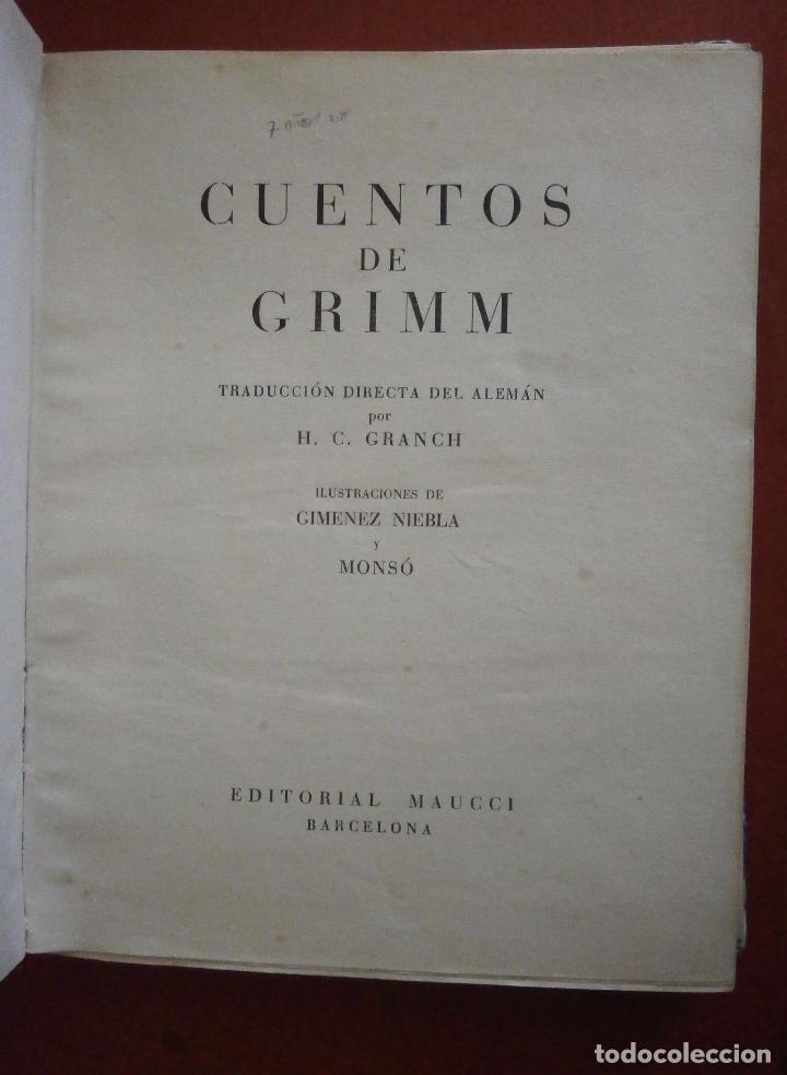 Libros de segunda mano: Cuentos de Grimm - Foto 2