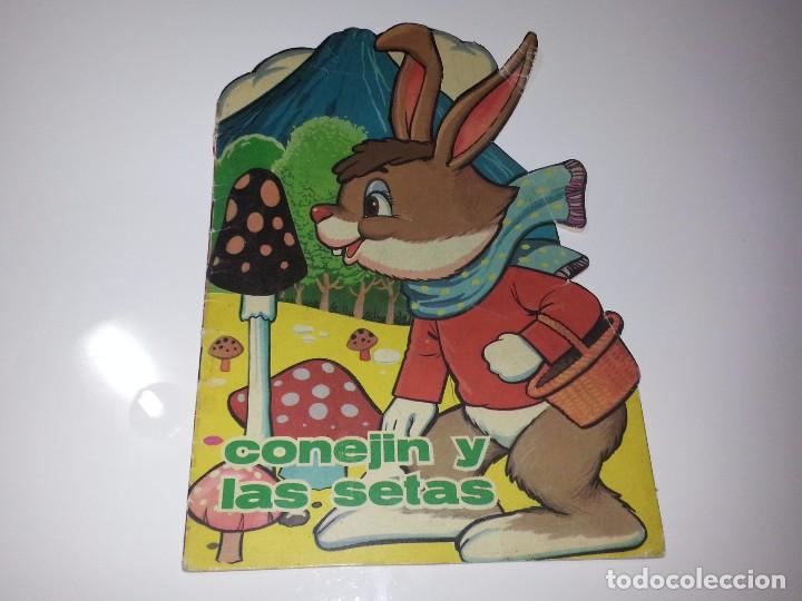 Libros de segunda mano: ANTIGUO CUENTO TROQUELADO N&ordm; 151 CONEJIN Y LAS SETAS CUENTOS TORAY SERIE ZOO A&Ntilde;O 1967