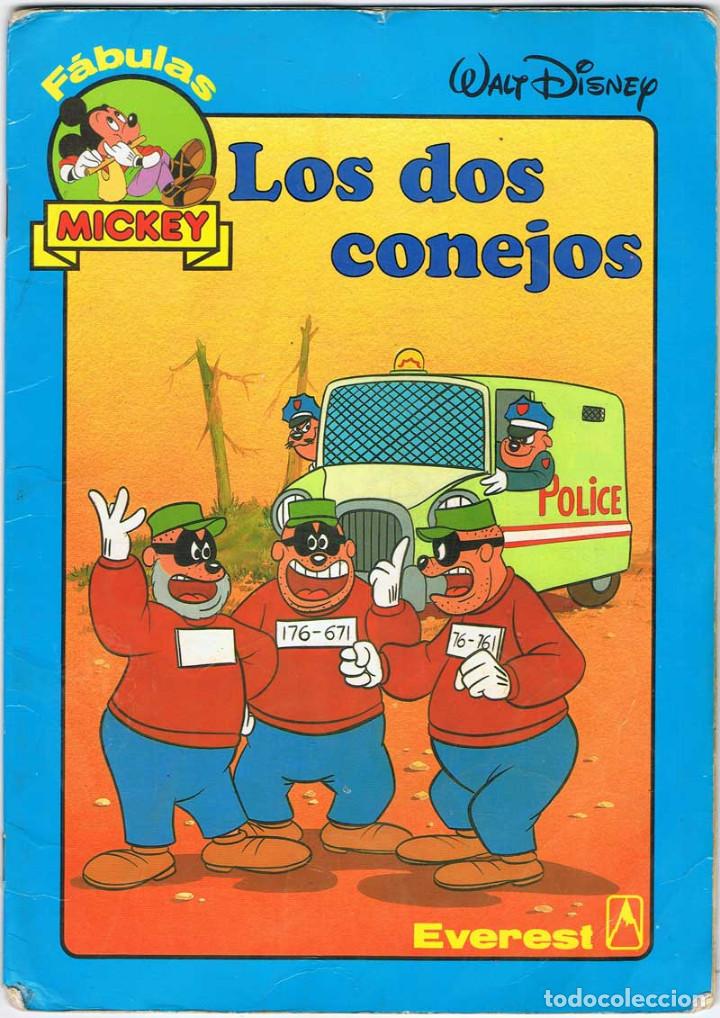 Libros de segunda mano: F&aacute;bulas Mickey. Los dos conejos - Walt Disney - Foto 1