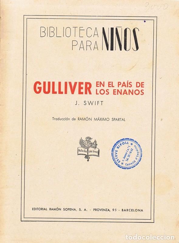 Libros de segunda mano: GULLIVER EN EL PA&Iacute;S DE LOS ENANOS - Foto 2