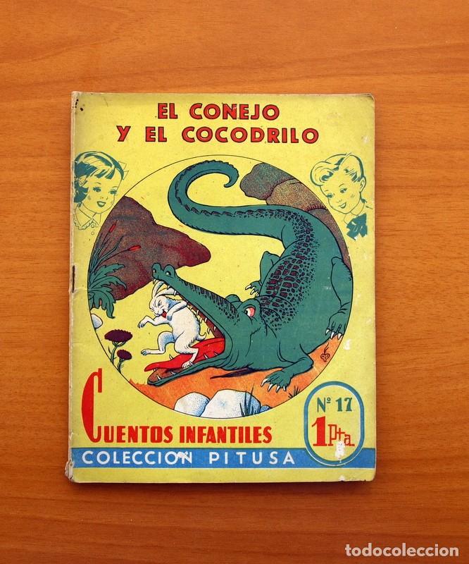Libros de segunda mano: Colecci&oacute;n Pitusa - N&ordm; 17 - El conejo y el cocodrilo - Ediciones Hymsa - Foto 1