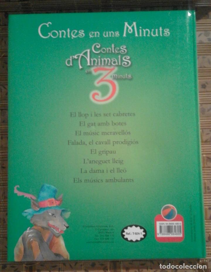 Libros de segunda mano: Contes dAnimals en 3 minuts - en catal&agrave; - Foto 2