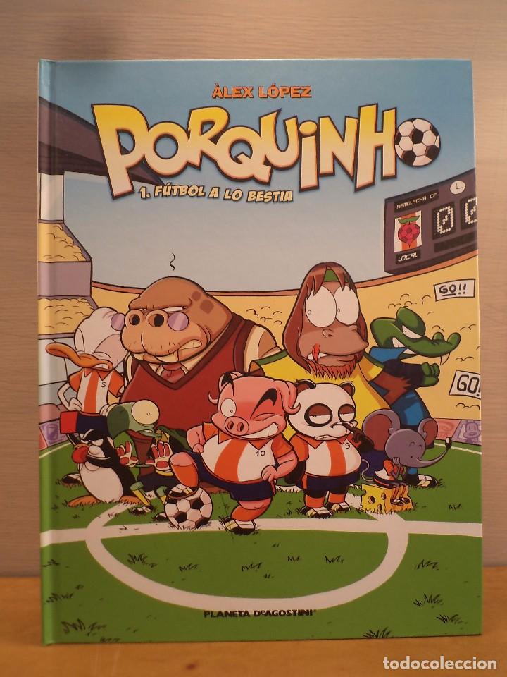 Gebrauchte B&uuml;cher: PORQUINHO. 1 F&uacute;tbol a lo bestia. L&Oacute;PEZ, Alex. Edita Planeta DeAgostini. 2008.