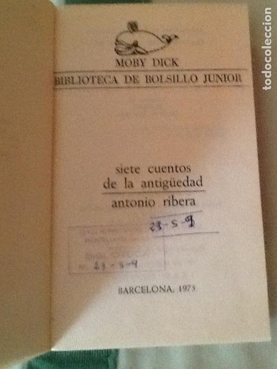 Libros de segunda mano: SIETE CUENTOS DE LA ANTIG&Uuml;EDAD. ANTONIO RIBERA - Foto 2
