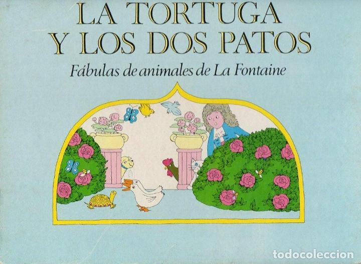 Libros de segunda mano: LA FONTAINE : LA TORTUGA Y LOS DOS PATOS - F&Aacute;BULAS DE ANIMALES (ASURI, 1983) GRAN FORMATO