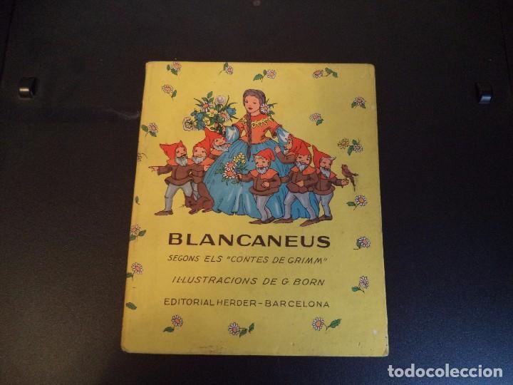 Libros de segunda mano: Cuento Blancaneus.( Texto catal&aacute;n ) - Foto 1