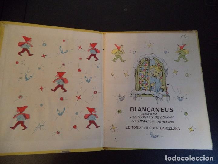 Libros de segunda mano: Cuento Blancaneus.( Texto catal&aacute;n ) - Foto 2