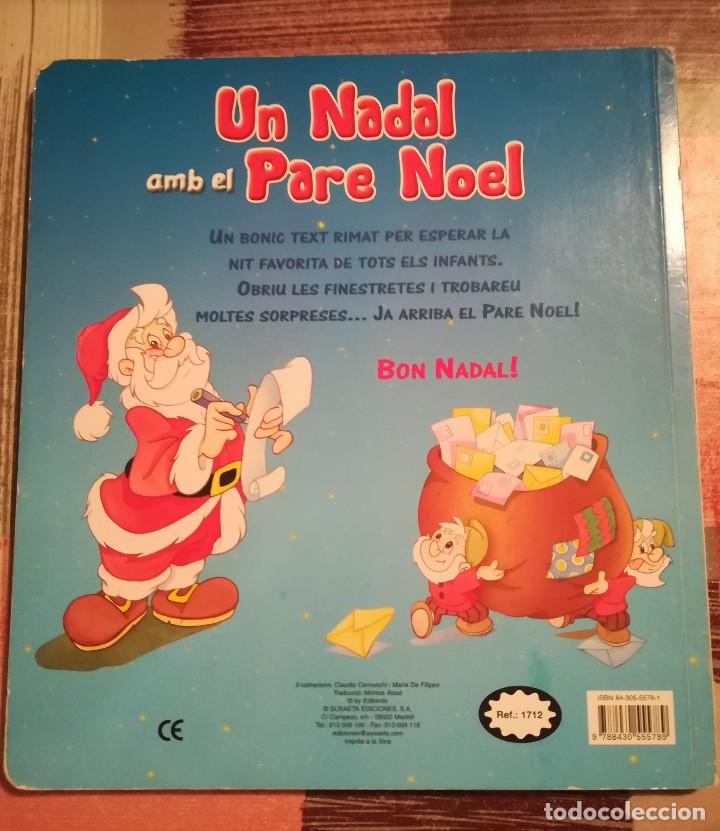 Libros de segunda mano: Un Nadal amb el Pare Noel - Libro con ventanitas - en catal&agrave; - Foto 2