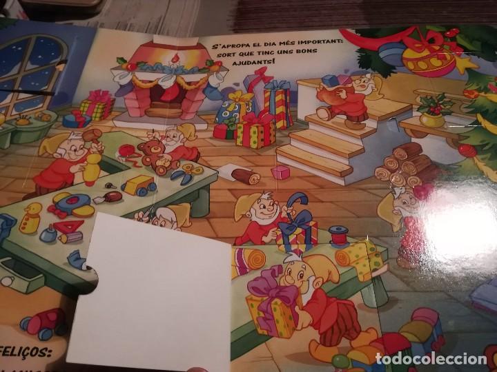 Libros de segunda mano: Un Nadal amb el Pare Noel - Libro con ventanitas - en catal&agrave; - Foto 4
