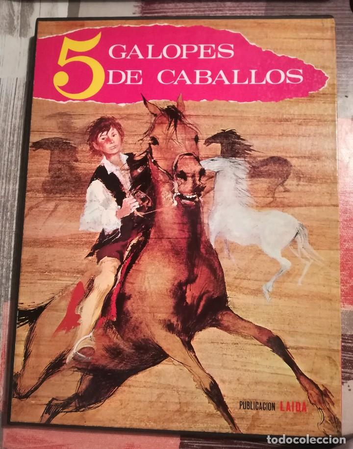 Libros de segunda mano: 5 galopes de caballos - Ren&eacute; Guillot - en estuche - Foto 1