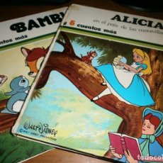 Libros de segunda mano: BAMBI Y ALICIA EN EL PAÍS DE LAS MARAVILLAS - COLECCIÓN TUS AMIGOS - WALT DISNEY - ED. SUSAETA, 1975