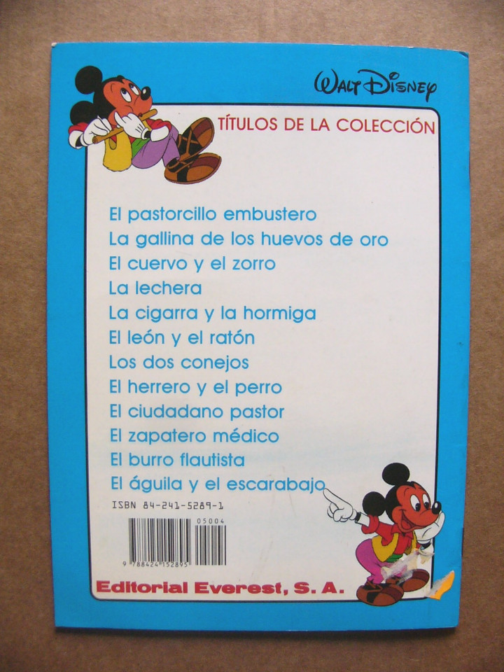 cuento fabulas mickey la lechera - editorial ev - Comprar ...