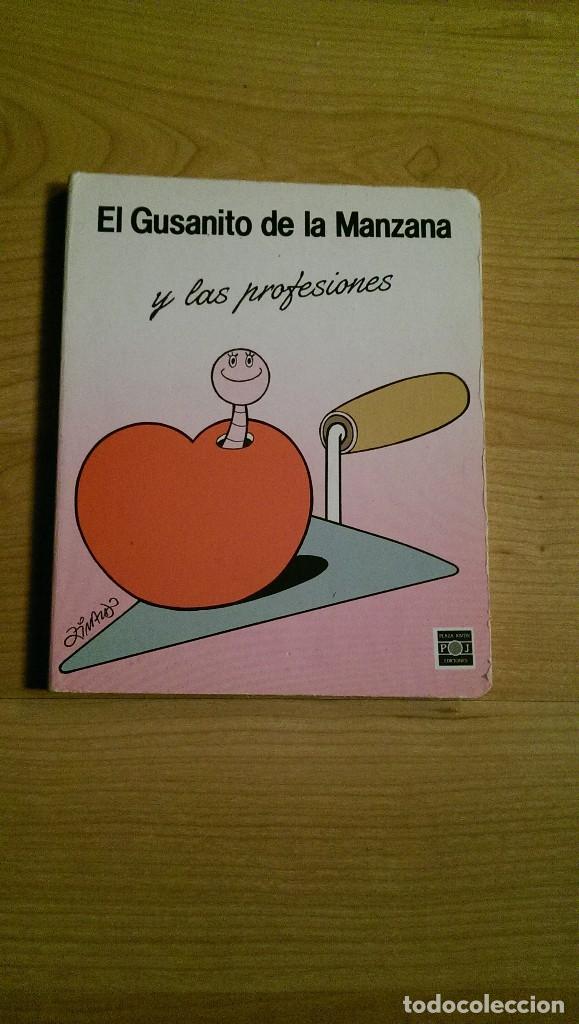 Libros de segunda mano: ANTIGUO CUENTO &laquo;EL GUSANITO DE LA MANZANA Y LAS PROFESIONES&raquo; DE CART&Oacute;N EXTRA GRUESO Y DURO