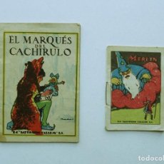 Libros de segunda mano: 2 CUENTOS DE CALLEJA. EL MARQUÉS DEL CACHIRULO Y MERLIN. Lote 111340999