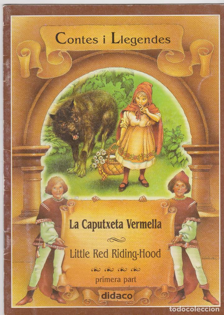 Libros de segunda mano: LA CAPUTXETA VERMELLA -- 1&ordf; PART EN CATAL&Agrave; I ANGL&Eacute;S - Foto 1