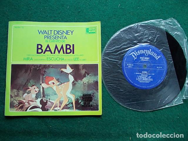 Libros de segunda mano: Walt Disney Bambi con disco y libro - Foto 1