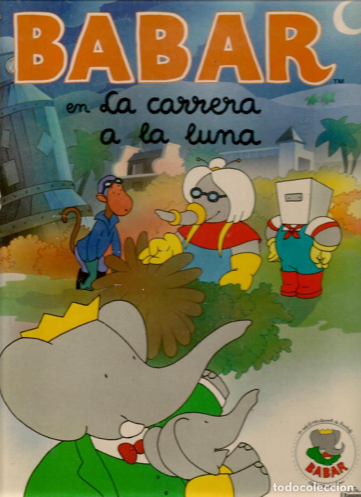 Libros de segunda mano: BABAR. LA CARRERA A LA LUNA. EDICIONES BEASCOA. 1990. (ST/B3) - Foto 1