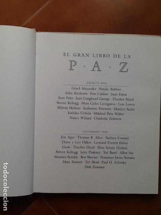 Libros de segunda mano: EL GRAN LIBRO DE LA PAZ. ED. EDEBE. 1991. NUEVO!!!!!! - Foto 2