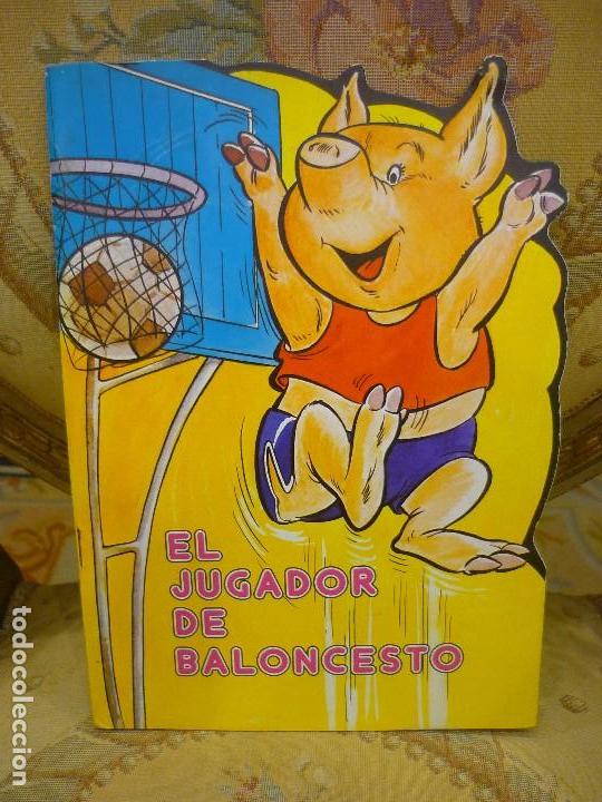 Libros de segunda mano: CUENTO TROQUELADO, COLECCI&Oacute;N FANTAS&Iacute;A DE ANIMALITOS N&ordm; 4: EL JUGADOR DE BALONCESTO, DE CARMELO .....
