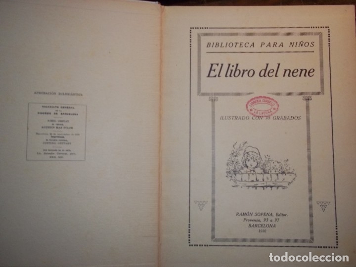 Libros de segunda mano: CUENTOS INFANTILES.EL LIBRO DEL NENE. EDITORIAL SOPENA.1919 - Foto 2