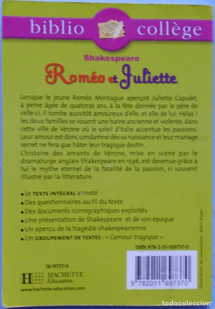 Libros de segunda mano: LIBRO EN FRANCES : ROM&Eacute;O ET JULIETTE n&ordm;5 - Foto 2