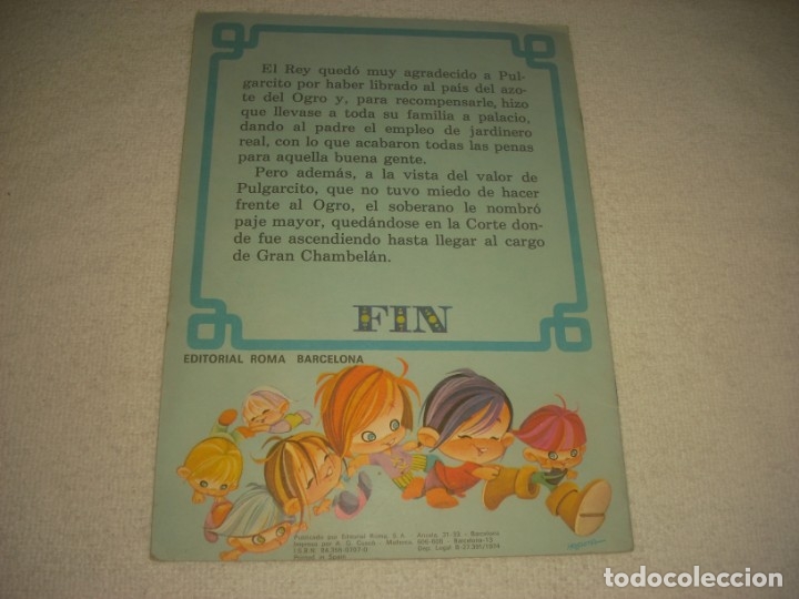 Libros de segunda mano: PULGARCITO, ED. ROMA. - Foto 2