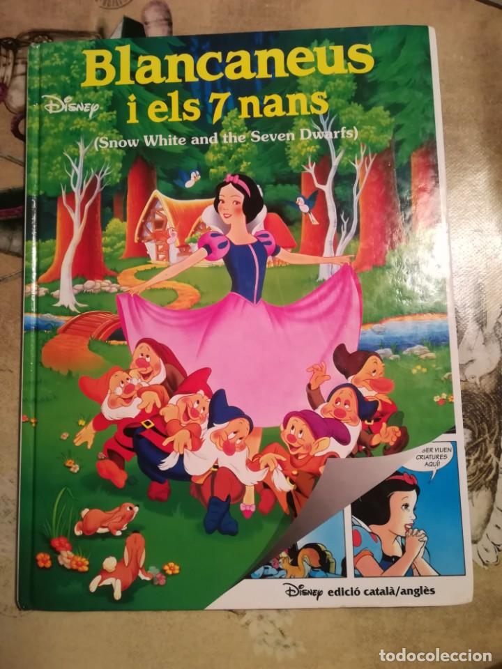 Libros de segunda mano: Blancaneus i els 7 nans - Disney - edici&oacute; catal&agrave; / angl&egrave;s - Foto 1