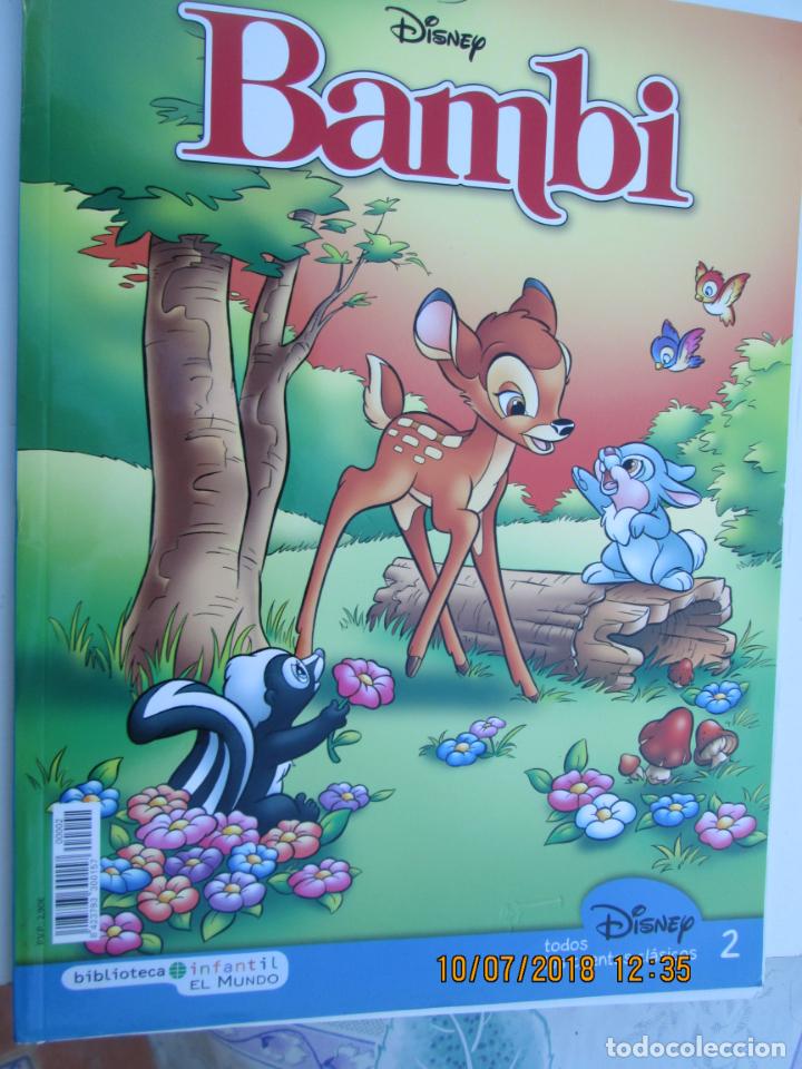 Libros de segunda mano: BAMBI CUENTO C&Oacute;MIC DISNEY LIBRO N&ordm; 2 BIBLIOTECA EL MUNDO A&Ntilde;O 2007