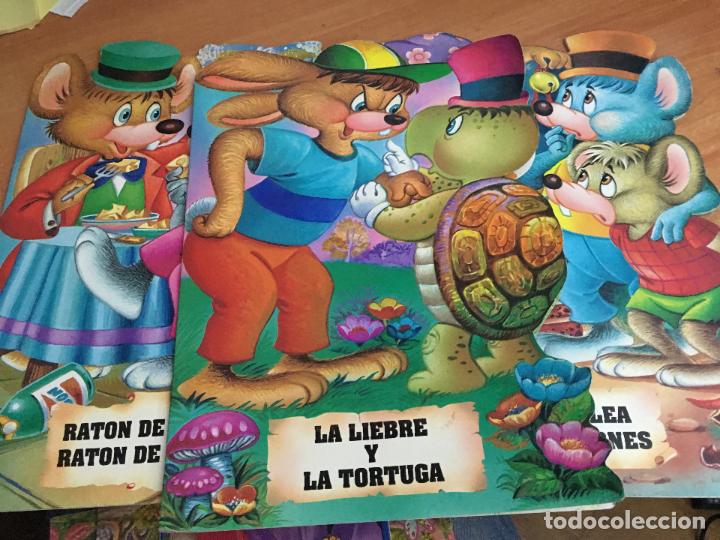 Libros de segunda mano: LOTE CUENTOS TROQUELADOS COLECCION FABULAS GIGANTE. (LB35)