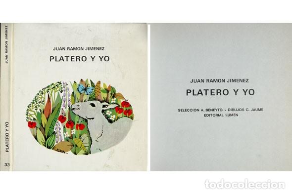 Libros de segunda mano: JIM&Eacute;NEZ, Juan Ram&oacute;n.  Platero y Yo. 1975. - Foto 1