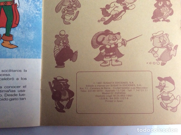 Libros de segunda mano: CUENTO, EL GATO CON BOTAS , ED. SUSAETA 1981 - Foto 2