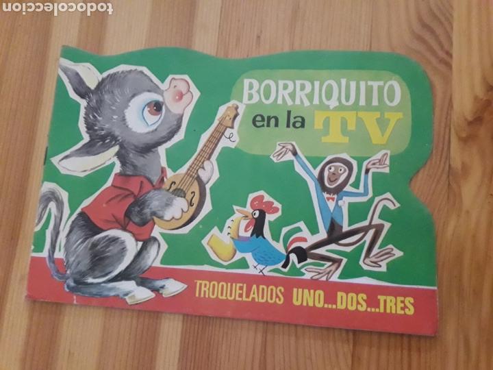 Libros de segunda mano: borriquito en la tv troquelados cuento