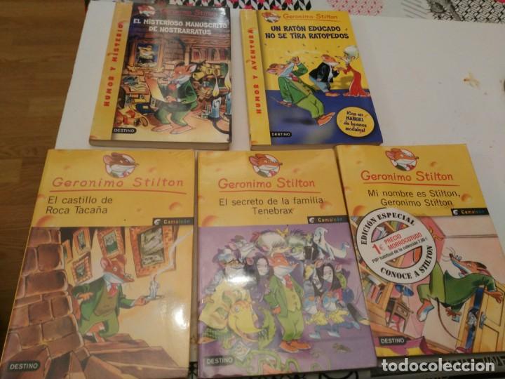 Libros de segunda mano: geronimo stilton - DESTINO - 5 libro - numeros 1-3-4-18-20 - Foto 1