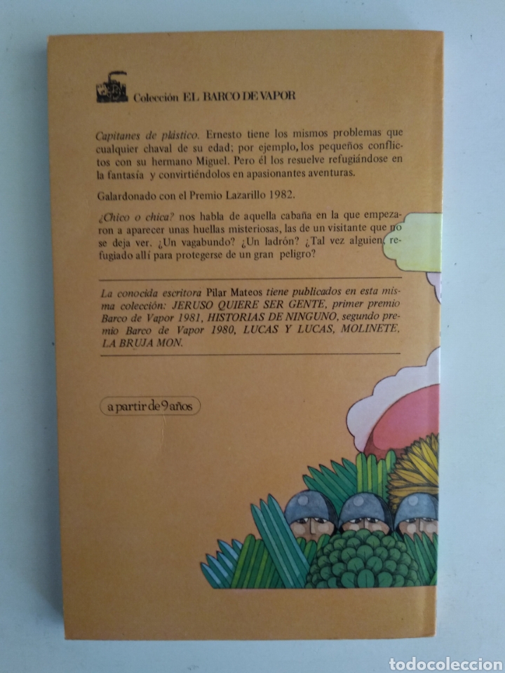 Libros de segunda mano: CAPITANES DE PL&Aacute;STICO/PILAR MATEOS - Foto 2