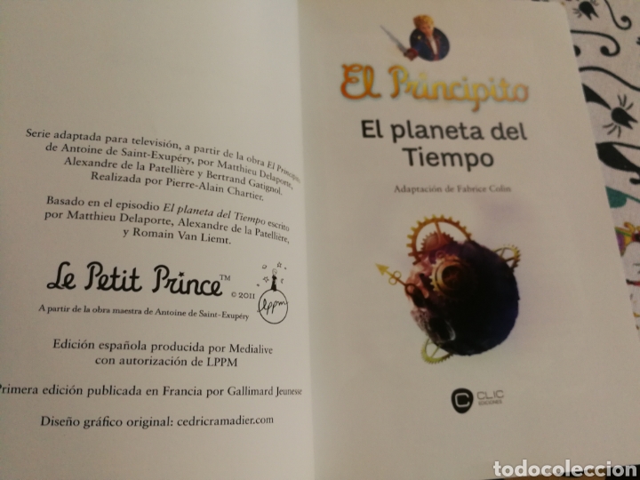 Libros de segunda mano: EL PRINCIPITO. EL PLANETA DEL TIEMPO.1a EDICI&Oacute;N - Foto 2