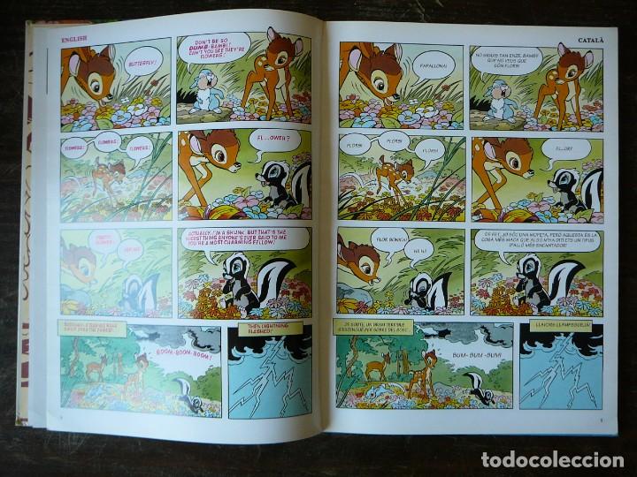 Libros de segunda mano: Bambi. Libro en ingl&eacute;s y catal&aacute;n. Comic. Walt Disney 1996. - Foto 17