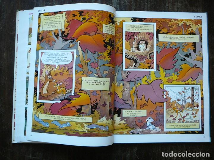 Libros de segunda mano: Bambi. Libro en ingl&eacute;s y catal&aacute;n. Comic. Walt Disney 1996. - Foto 18