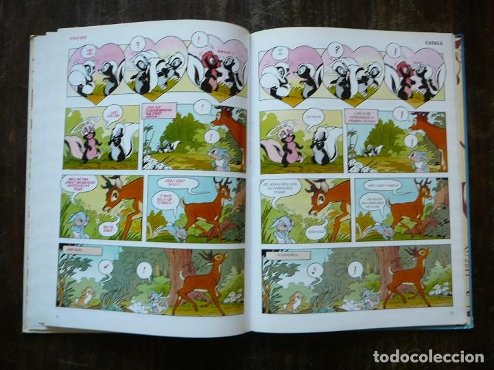 Libros de segunda mano: Bambi. Libro en ingl&eacute;s y catal&aacute;n. Comic. Walt Disney 1996. - Foto 19