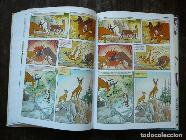 Libros de segunda mano: Bambi. Libro en ingl&eacute;s y catal&aacute;n. Comic. Walt Disney 1996. - Foto 20