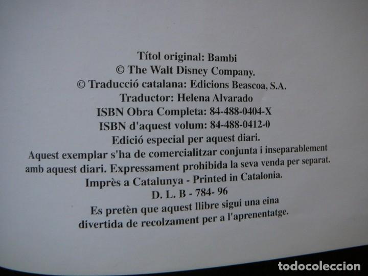 Libros de segunda mano: Bambi. Libro en ingl&eacute;s y catal&aacute;n. Comic. Walt Disney 1996. - Foto 21