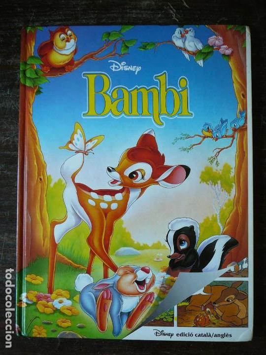 Libros de segunda mano: Bambi. Libro en ingl&eacute;s y catal&aacute;n. Comic. Walt Disney 1996. - Foto 24