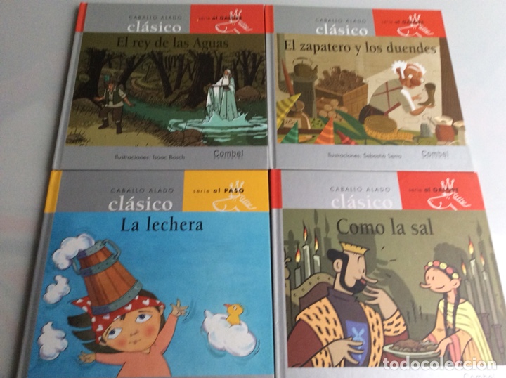 Gebrauchte B&uuml;cher: COLECCION CABALLO ALADO CLASICO, LOTE 4 CUENTOS - VER TITULOS EN FOTOS