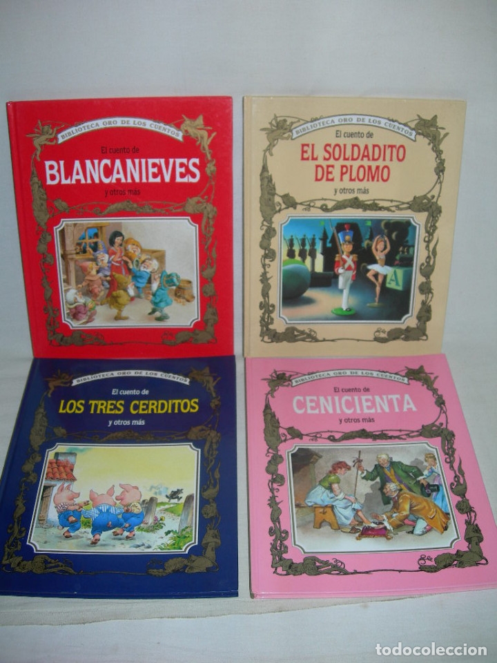 lote de 4 libros biblioteca oro de los cuentos - Comprar Livros de contos  no todocoleccion