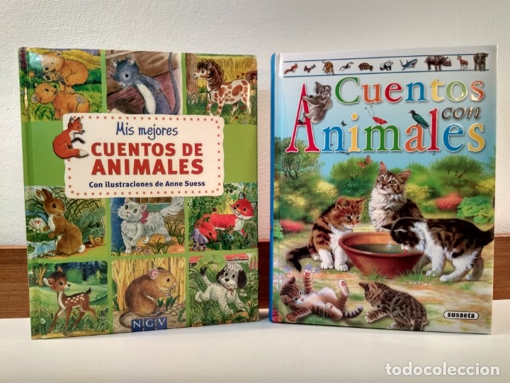 Gebrauchte B&uuml;cher: lote 2 obras: 1) MIS MEJORES CUENTOS DE ANIMALES 2) CUENTOS CON ANIMALES. Ambos en excelente estado