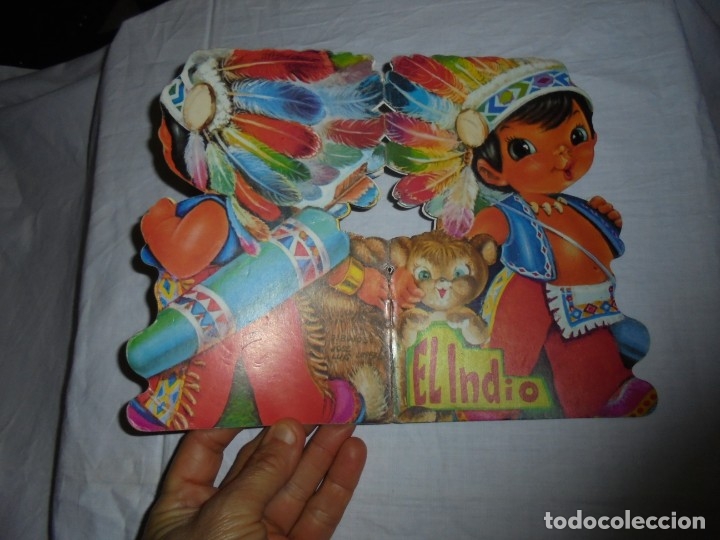 Libros de segunda mano: COLECCION MINI TROQUELADOS.N&ordm; 1.-EL INDIO.DIBUJOS JOSE LUIS LOPEZ.EDICIONES A SALDA&Ntilde;A SAN SEBASTIAN