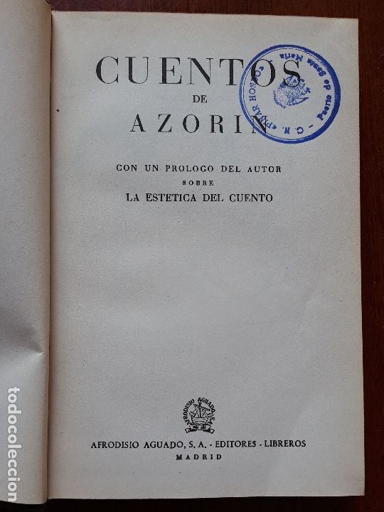 Libros de segunda mano: Cuentos de azorin- 1956 - Foto 2