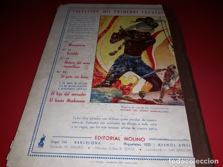 Libros de segunda mano: Cuentos de Hadas de Andersen   ilustraciones de A. Coll    Editorial molino 1942 - Foto 5
