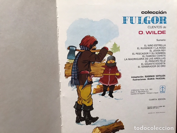 Libros de segunda mano: Cuentos de Oscar Wilde. Colecci&oacute;n Fulgor. - Foto 3