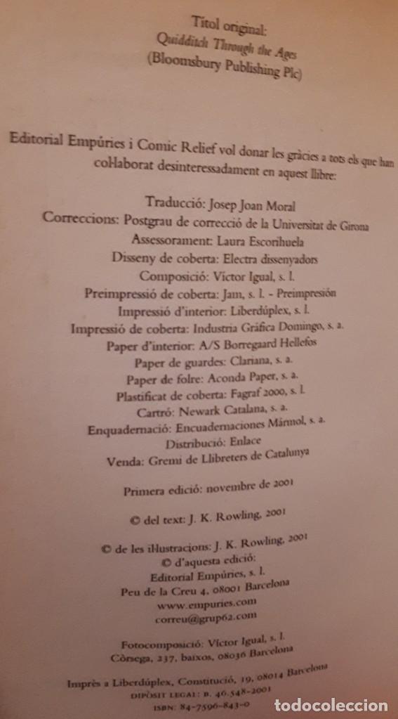 Libros de segunda mano: El Quidditch de totes les &egrave;poques &ndash; J. K Rowling - Foto 2