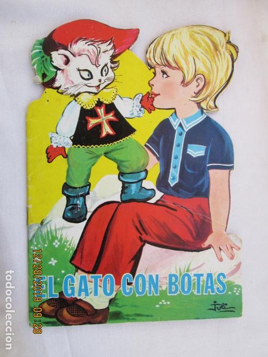 Libros de segunda mano: CUENTO TROQUELADO PRESIDENTE N&ordm; 2 - EL GATO CON BOTAS - 1969. - Foto 1
